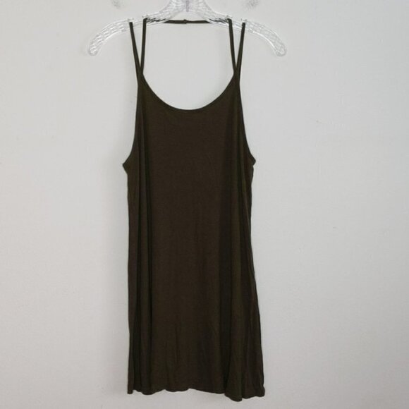The Hanger Halter Strap Open Back Scoop Back Sundress Mini Dress - Picture 1 of 4